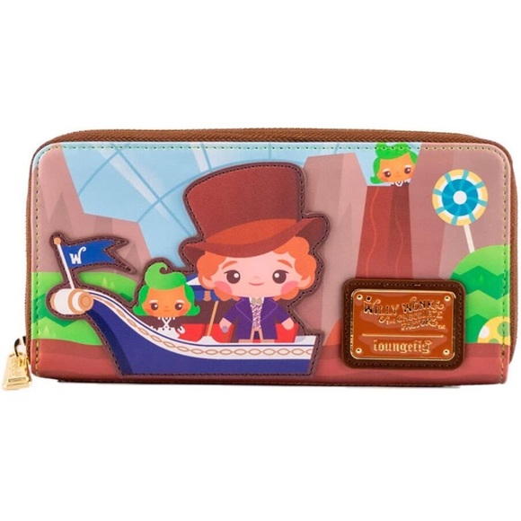 NWT Loungefly Willy Wonka and the Chocolate Factory Mini Backpack & Wallet Set - Picture 6 of 16